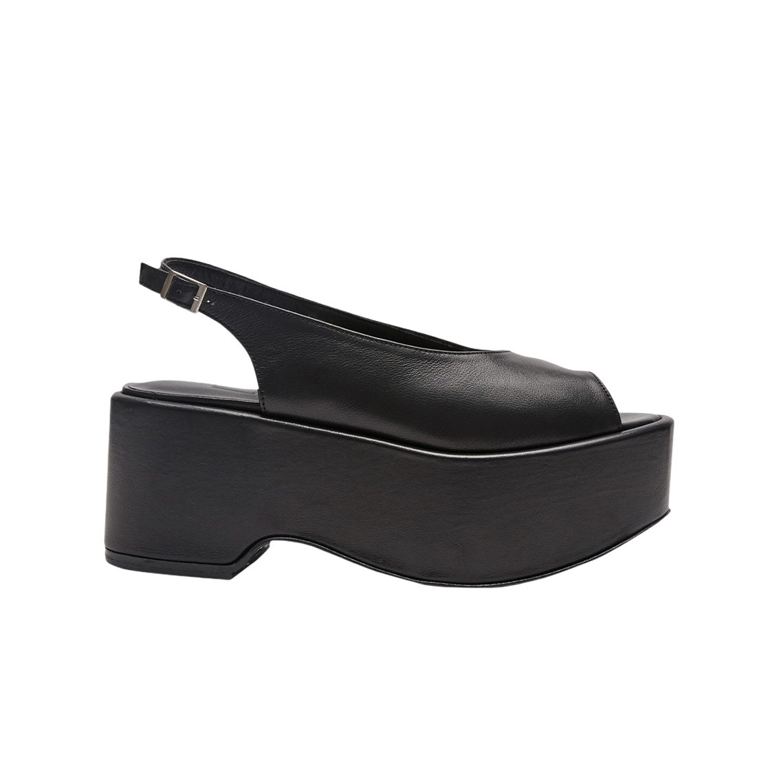 YS0012 YUJI Penny Platform Sandle Black