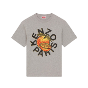 Kenzo Orange Classic T-Shirt Pearl Grey