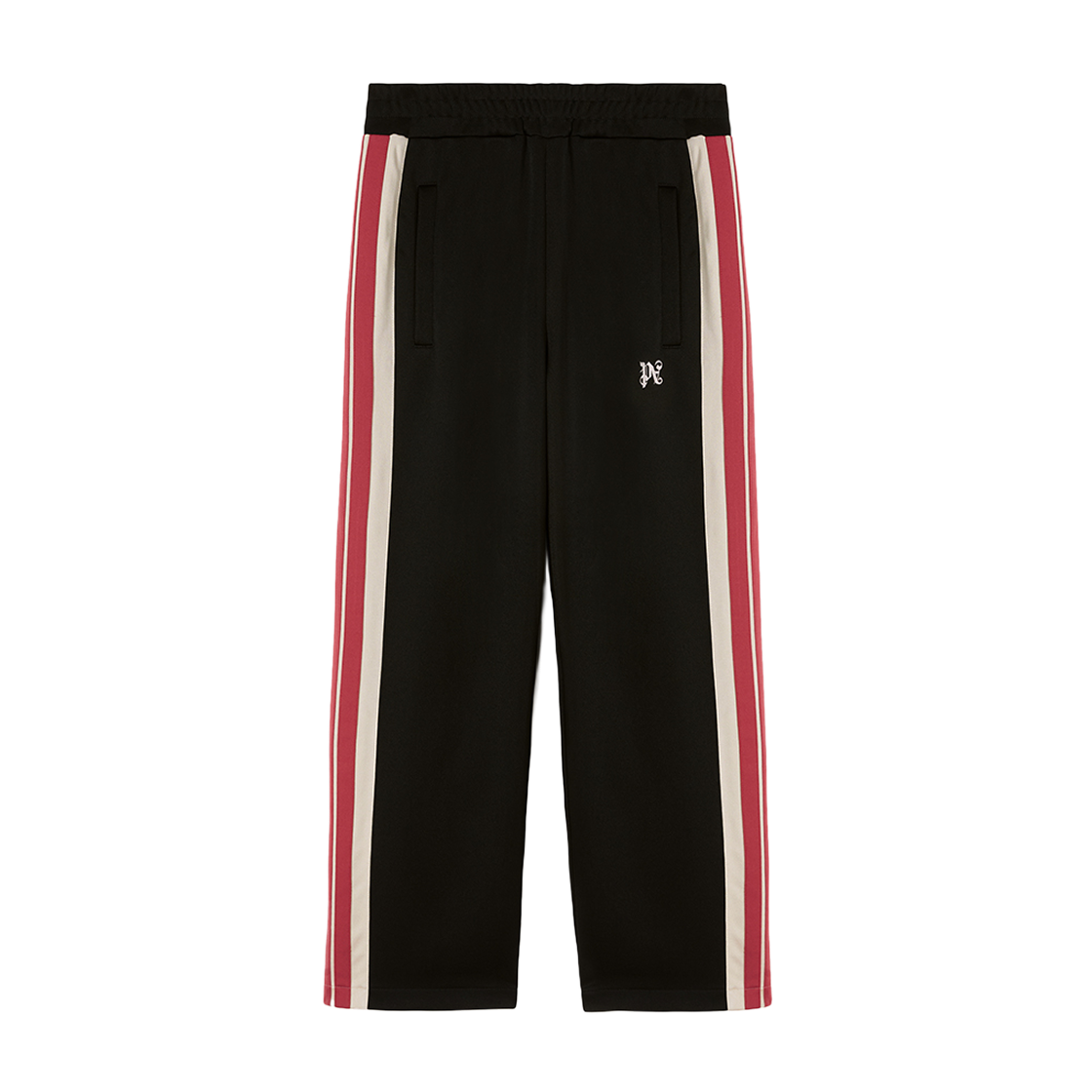 P6QMMA299 Palm Angels Monogram Colorblock Track Pnt BLACK