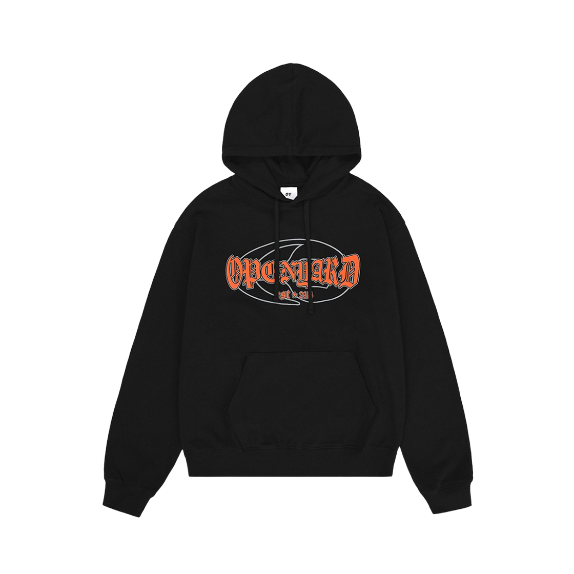 ★OY★CRACKED LOGO HOODIE - NAVY★正規品/韓国直送料込/人気 OY/オーワイ』 PEARL STUD LOGO HOODIE/パールスタッド ロゴ
