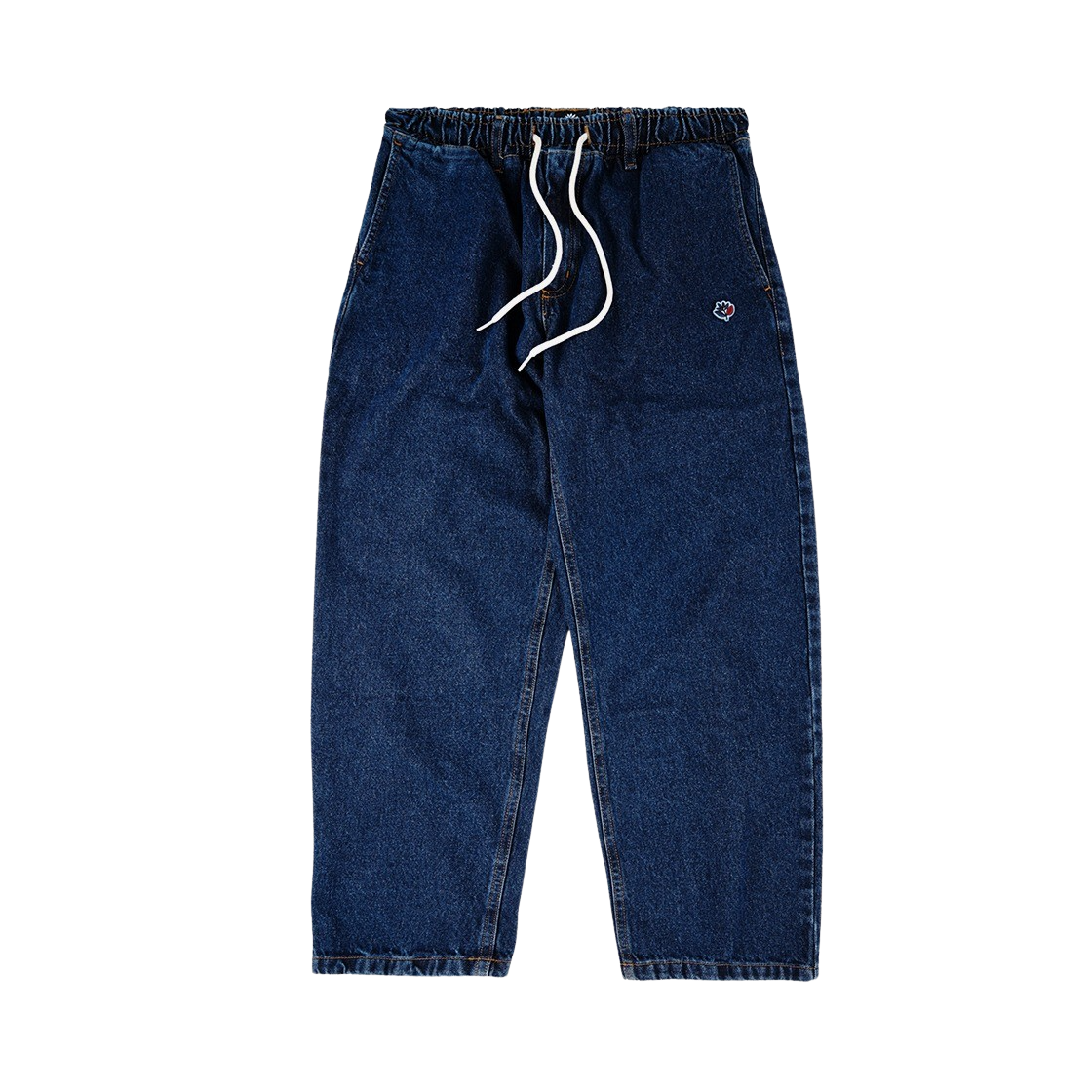 마젠타 스케이트보드 루즈 팬츠 블루 데님