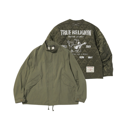 TR23FWJK03UKK True Religion Mil Grenade Jacket Khaki