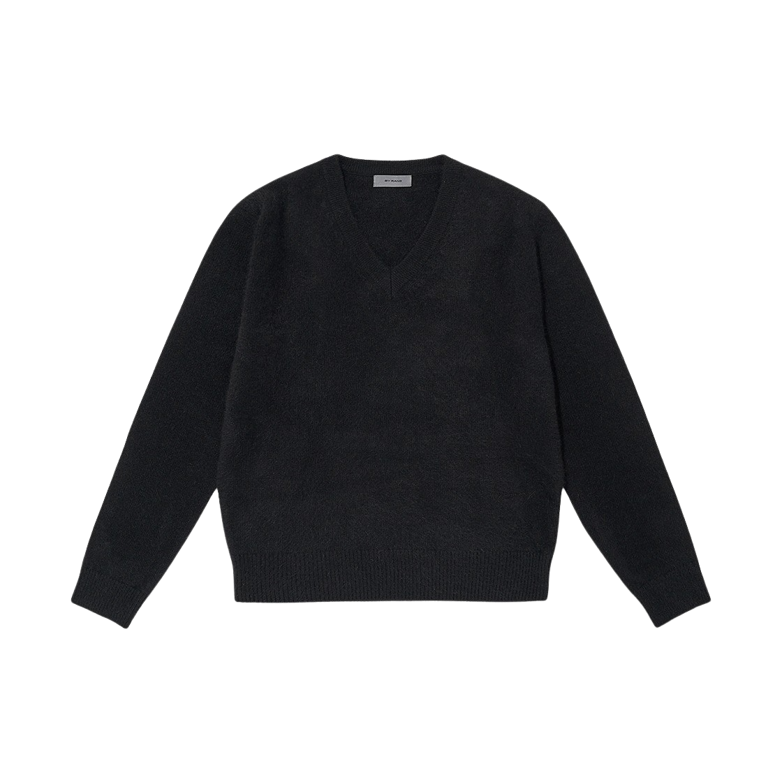 바이랑 브이넥 울 블렌드 스웨터 블랙