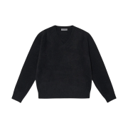BY RANG V-neck Wool Blend Sweater Black