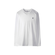 [30%적립] Polo Ralph Lauren Classic Fit Jersey Long Sleeve T-Shirt White - 24FW