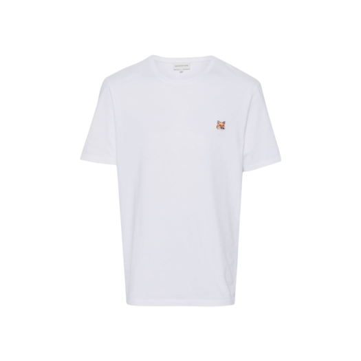 LM00104KJ0008-P100 Maison Kitsune Fox Head Patch Regular T-Shirt White