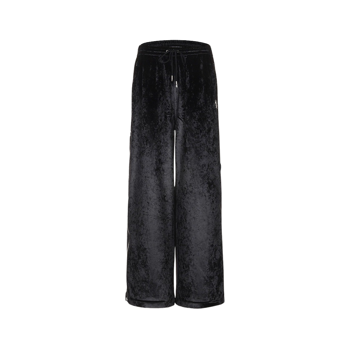 【SURGERY】side zip velvet boot-cut track pants 'black' Needles-Boot-Cut-Track-Pant-