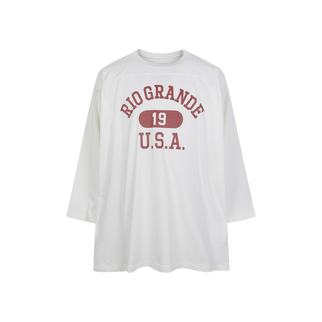 시오타 풋볼 3/4 슬리브 티셔츠 오프(Ciota Football 3/4 Sleeve T-Shirts Off)