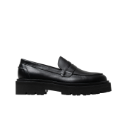 PENNY PLATE Men Loafer Black High
