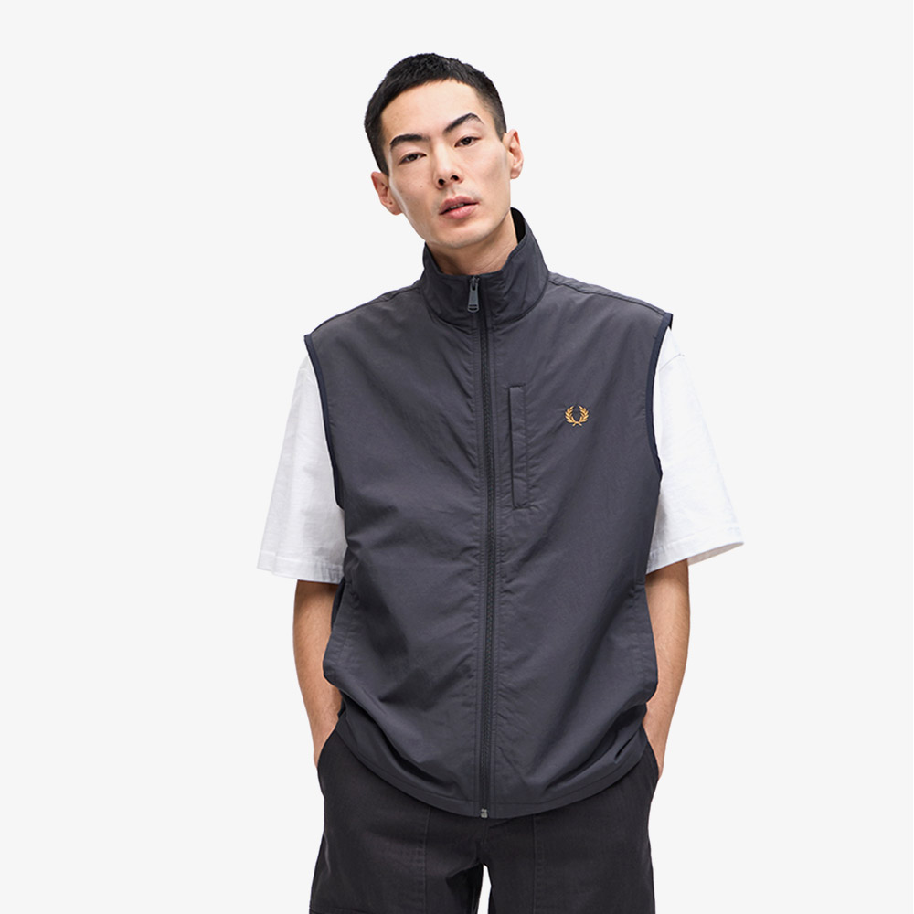 프레드페리 나일론 하이넥 베스트 앵커그레이(Fred Perry Nylon Gilet Anchor Grey) - 2