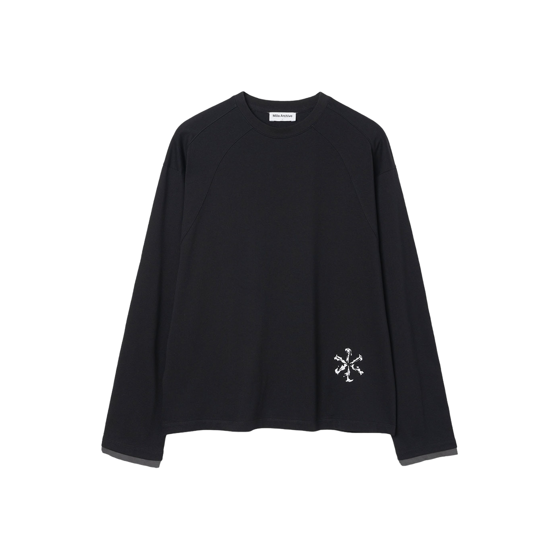밀로 아카이브 인시전 아이덴티티 롱 슬리브 블랙