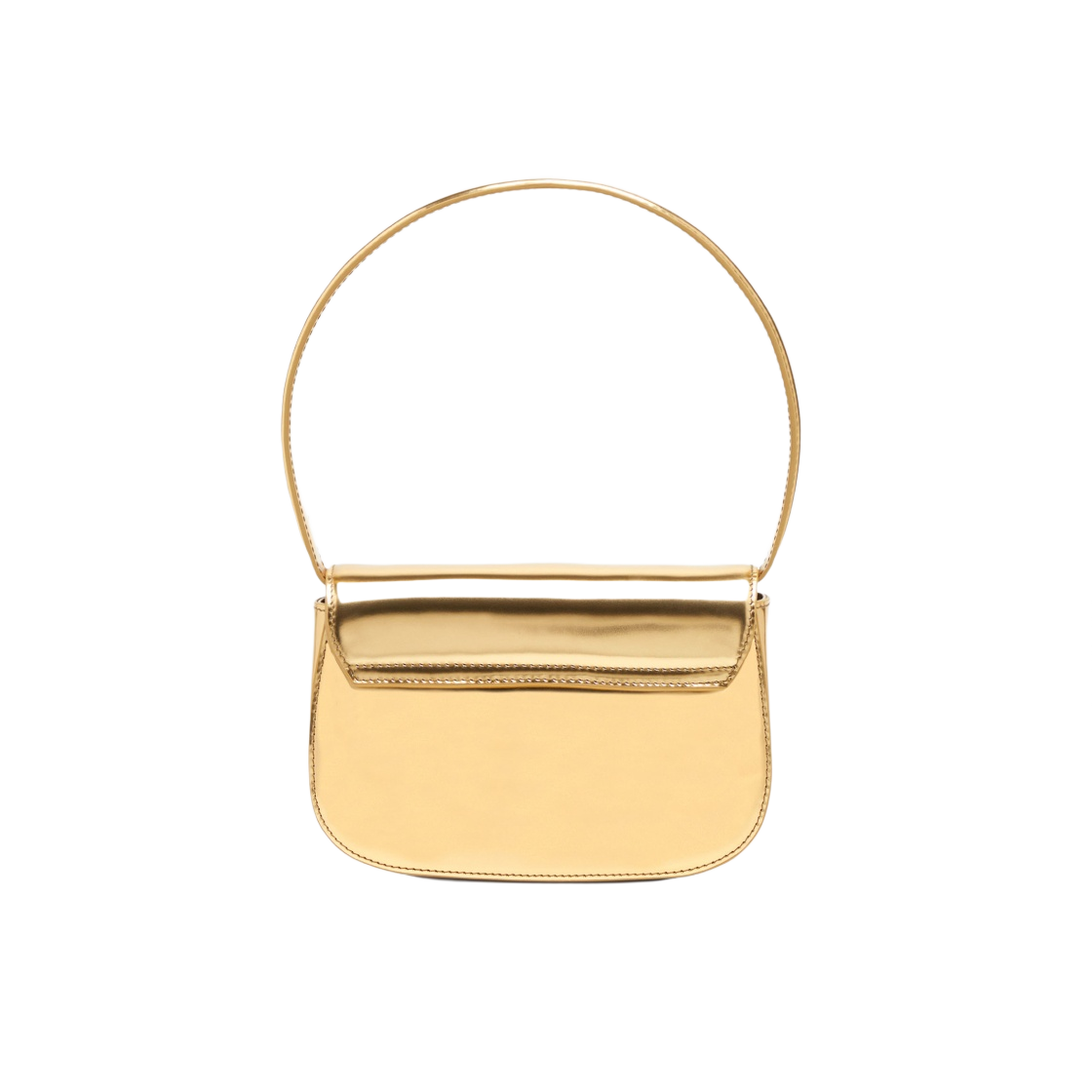 디젤 1DR 숄더백 인 미러드 레더 골드(Diesel 1DR Shoulder Bag in Mirrored Leather Gold) - 3