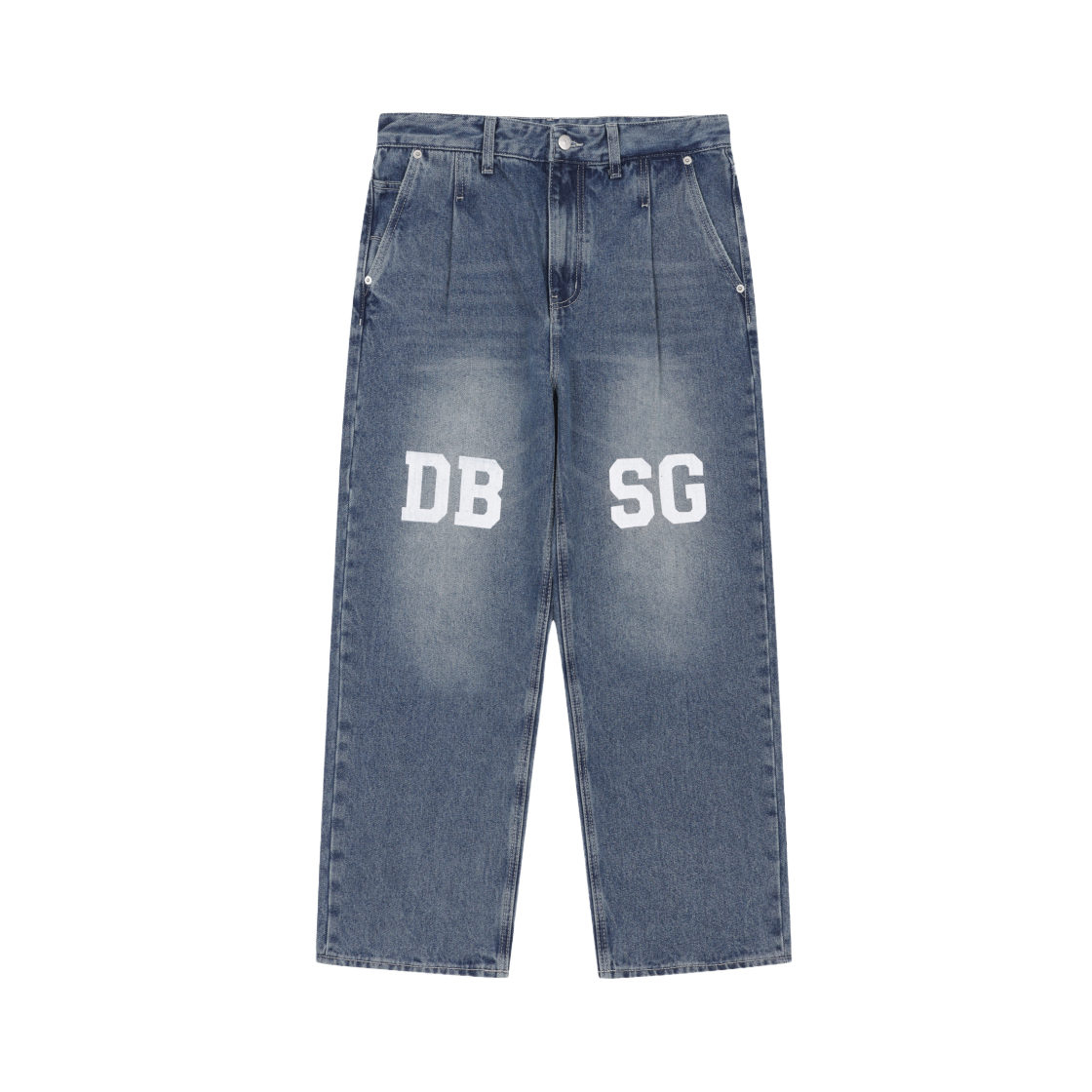 J8PDX24901BUD AMOUPRE DBSG Wide One Tuck Denim Dark Blue - 대표 이미지 #1