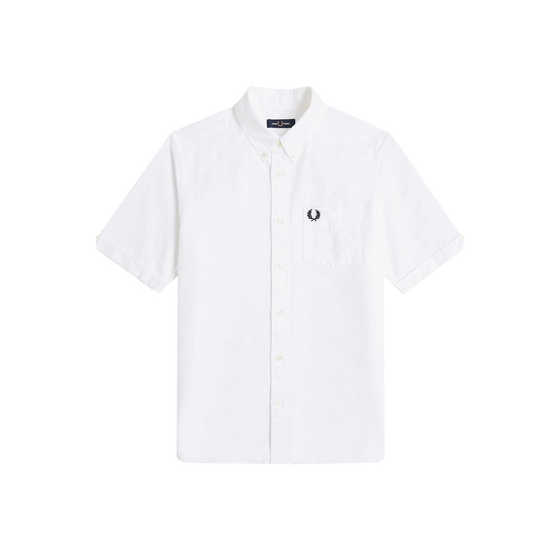 AFPM2518730-100 Fred Perry S/S Oxford Shirt White