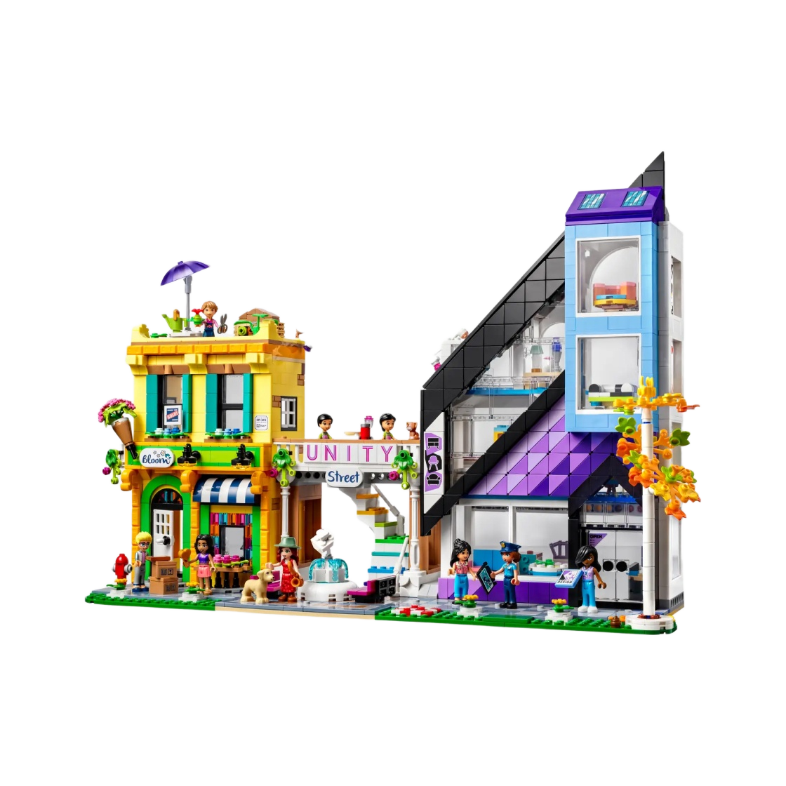 레고 프렌즈 다운타운 스퀘어(Lego Friends Downtown Flower and Design Stores) - 1