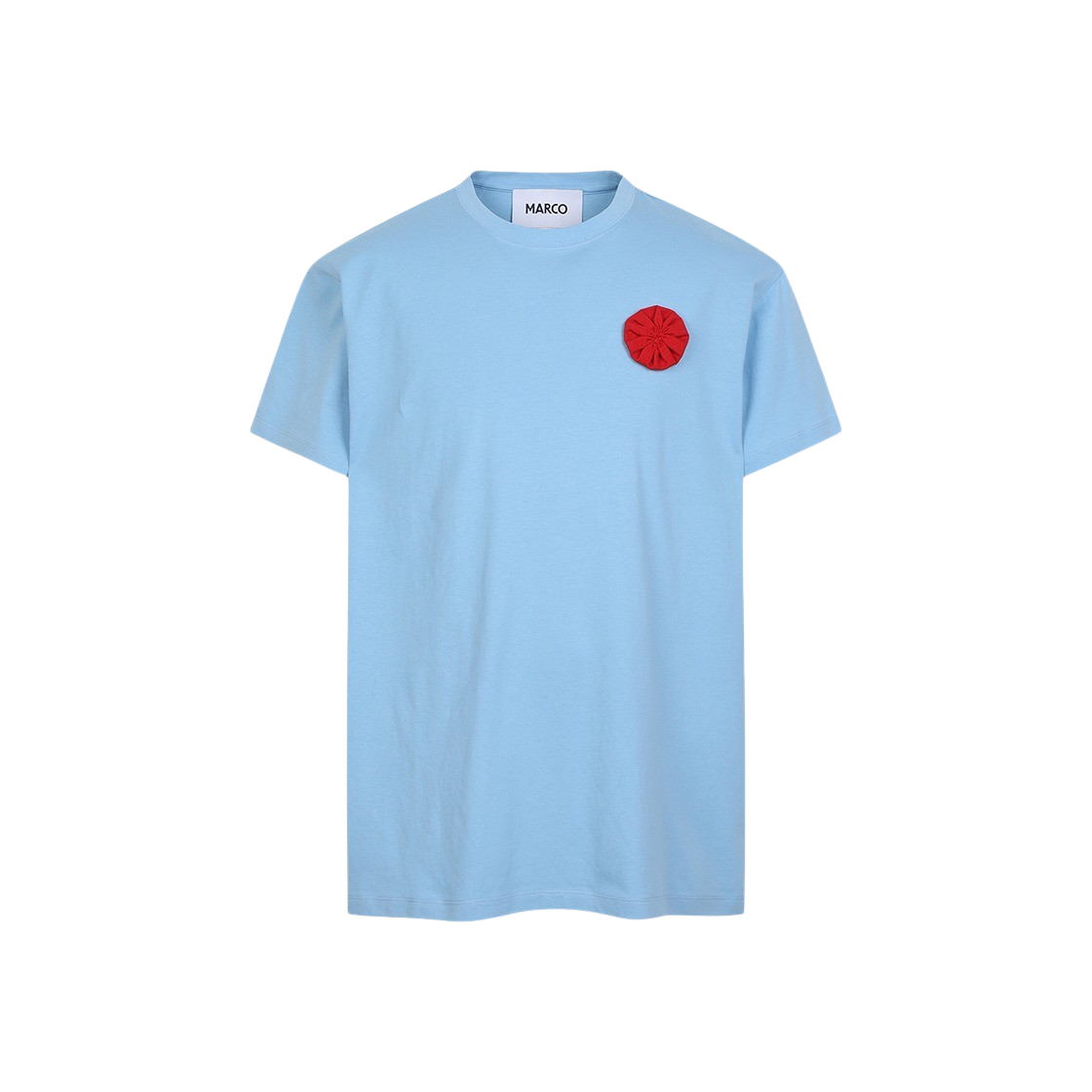 KM4BTSSMA03BL MARCO Pompom T-Shirt Blue