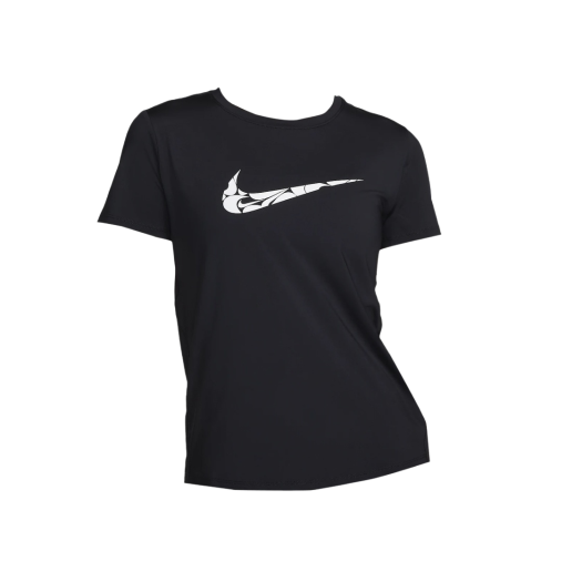 (W) Nike Dri-Fit One Swoosh Short Sleeve Running Top Black - Asia