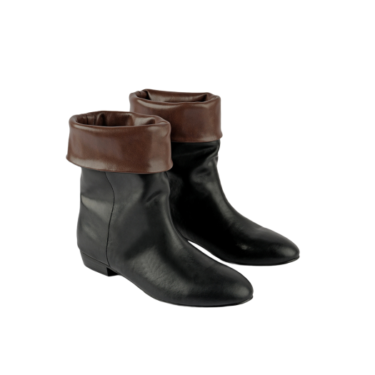MD0334_3 Moodnight Kelly Foldable Half Boots l Black