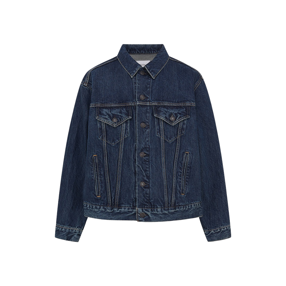 시오타 4 포켓 데님 자켓 다크 블루 데미지(Ciota 4 Pockets Denim Jacket Dark Blue Damage)