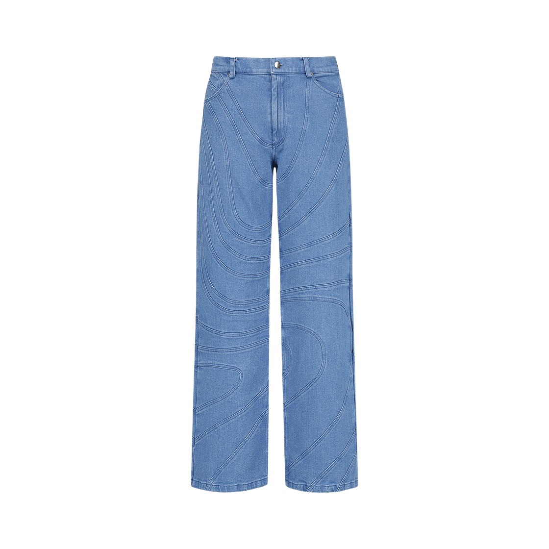 KM4BPADMA13BL MARCO Waves Denim Trousers Blue
