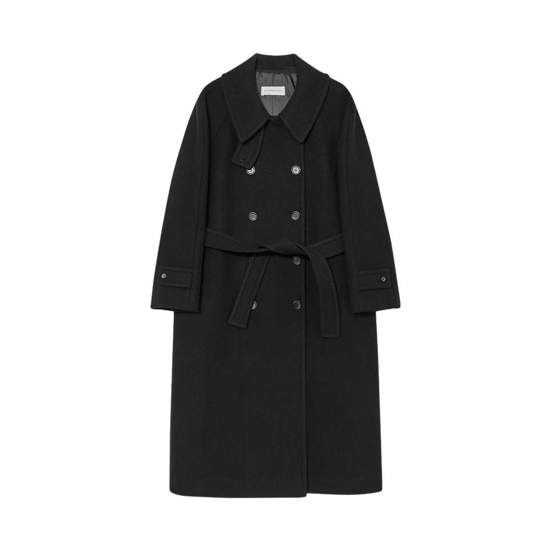 FW23OUT12BK Kindersalmon Women Madison Double Coat Black - FW23
