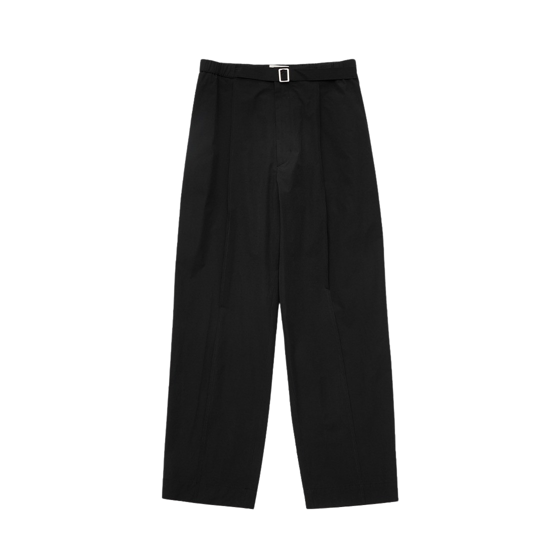 아모멘토 벨티드 턱 밴딩 팬츠 블랙(Amomento Belted Tuck Banding Pants Black)