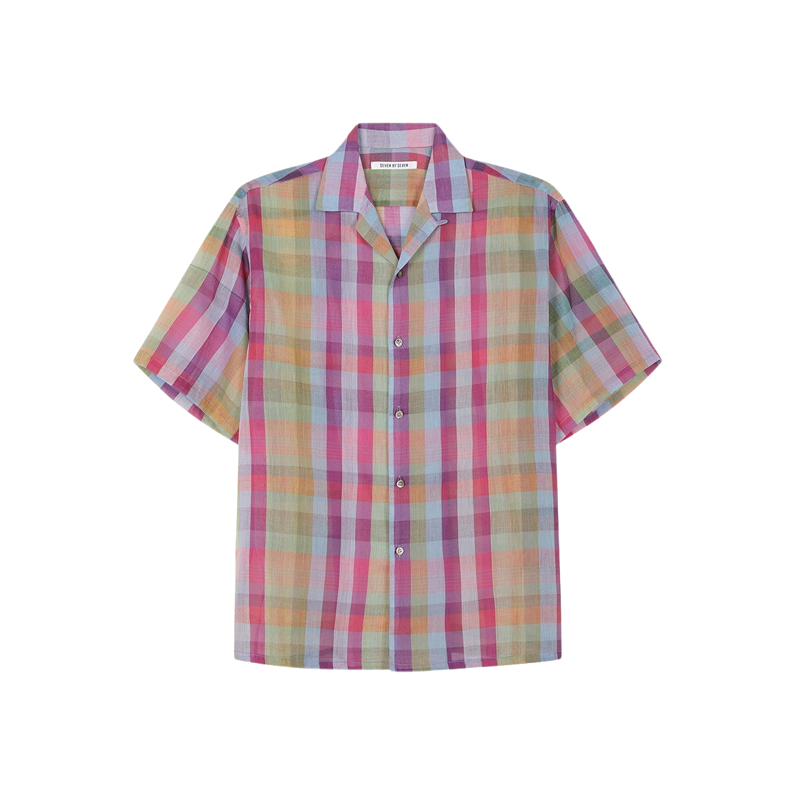 세븐바이세븐 오픈 칼라 숏슬리브 시어 셔츠 어쏘트(Seven By Seven Open Collar S/S Sheer Shirts Assort)