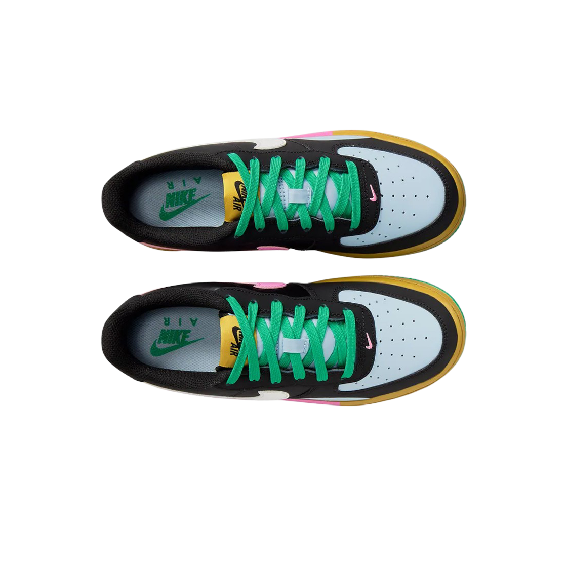 (GS) 나이키 에어포스 1 LV8 2 블랙 라이트 아머리 블루((GS) Nike Air Force 1 LV8 2 Black Light Armory Blue) - 2