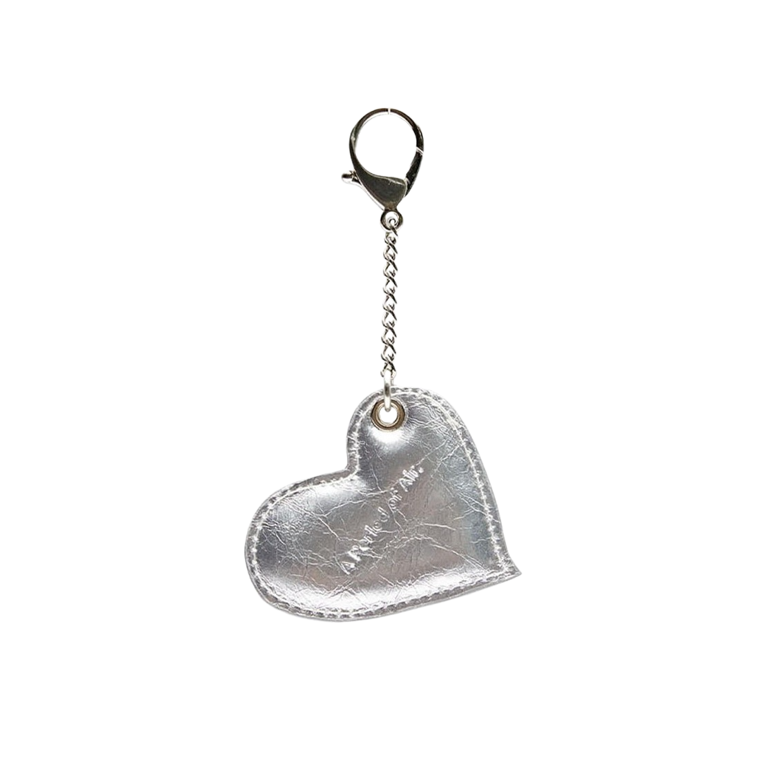 24062861 APOA Heart Charm Silver - 대표 이미지 #1