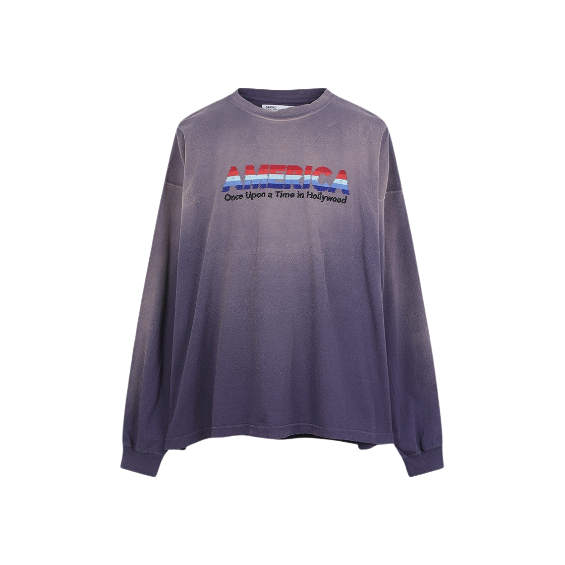 KM4BTSLDK13NY Dairiku America Vintage Sunburn Tee Sunburn Navy