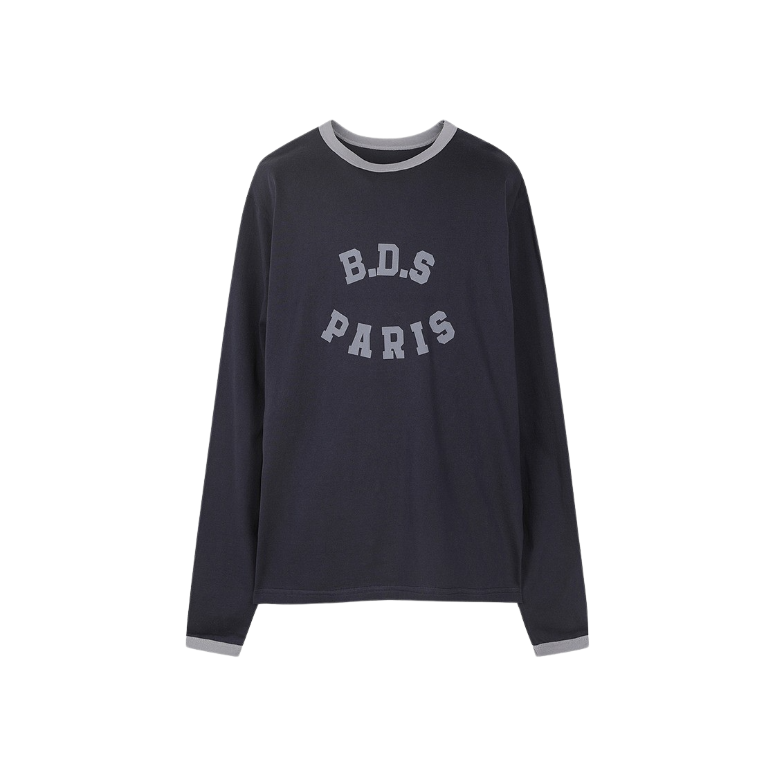 [KREAM 단독] 벌스데이수트 BDS 파리 링거 티셔츠 네이비([KREAM 단독] Birthdaysuit BDS Paris Ringer T-Shirt Navy)