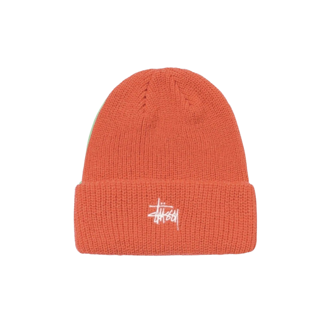 KM4AHTBST210OG Stussy Basic Cuff Beanie Coral