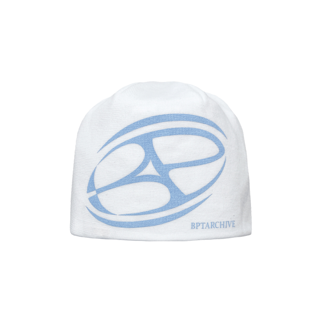 24FWCP017 BP2DISORDER Big Logo Beanie White Blue