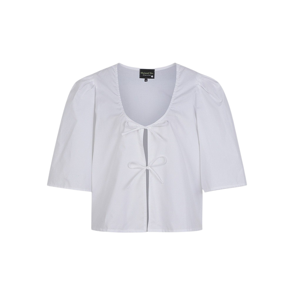 KW4BBL1MC01WT [KREAM 단독] Maison Cleo Women Agnes Blouse White