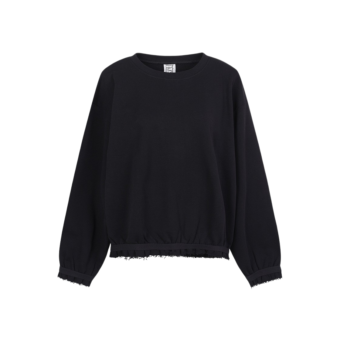 베이스레인지 우먼 루트 스웨트셔츠 블랙