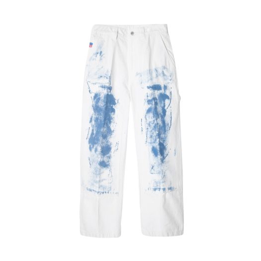 【BIRTHDAYSUIT】Painted Carpenter Pants White PAINTED CARPENTER PANTS (WHITE) - BIRTHDAYSUIT
