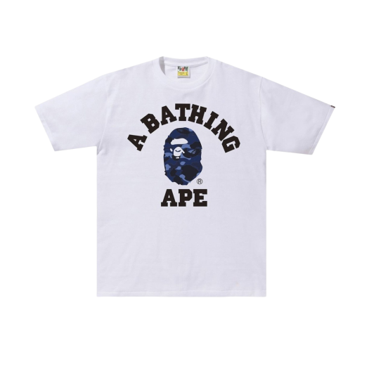 BAPE Color Camo College T-Shirt White Navy