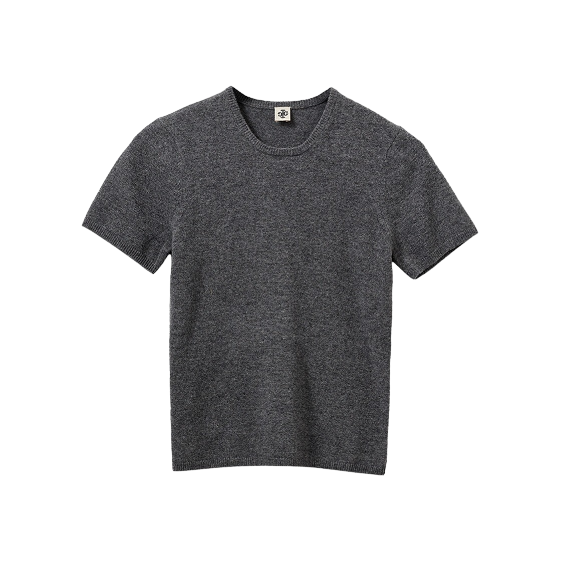 더가먼츠 우먼 코모 니트 티 그레이 멜란지 - 24FW