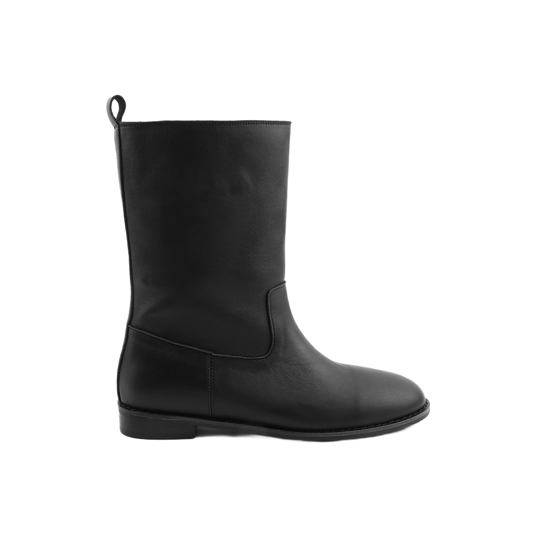 무드나잇 메이슨 하프부츠 블랙