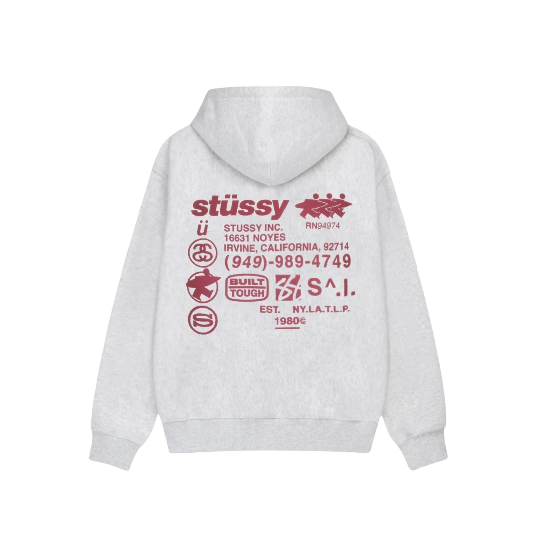 ★人気★【STUSSY】★DNA Zip Hoodie★ASH HEATHER★ Stussy DNA Zip Hoodie Ash Heather Men's - SS24 - US