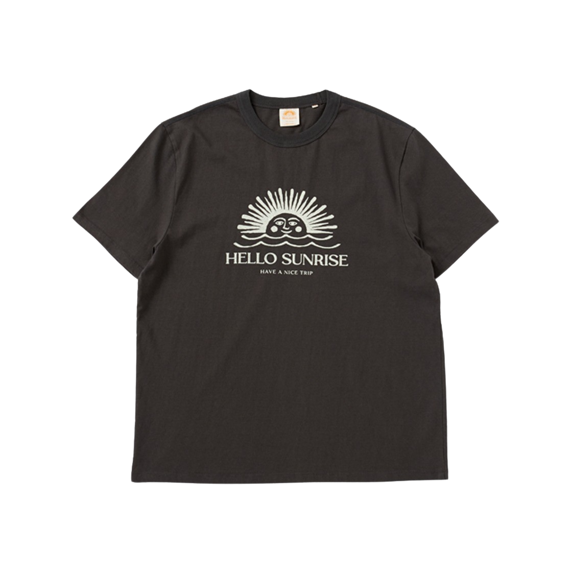 HS10014420003 Hello Sunrise Original Logo Tee Charcoal - 대표 이미지 #1