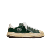 Maison Mihara Yasuhiro Blakey OG Sole Wrinkled Leather Low-top Sneakers Green