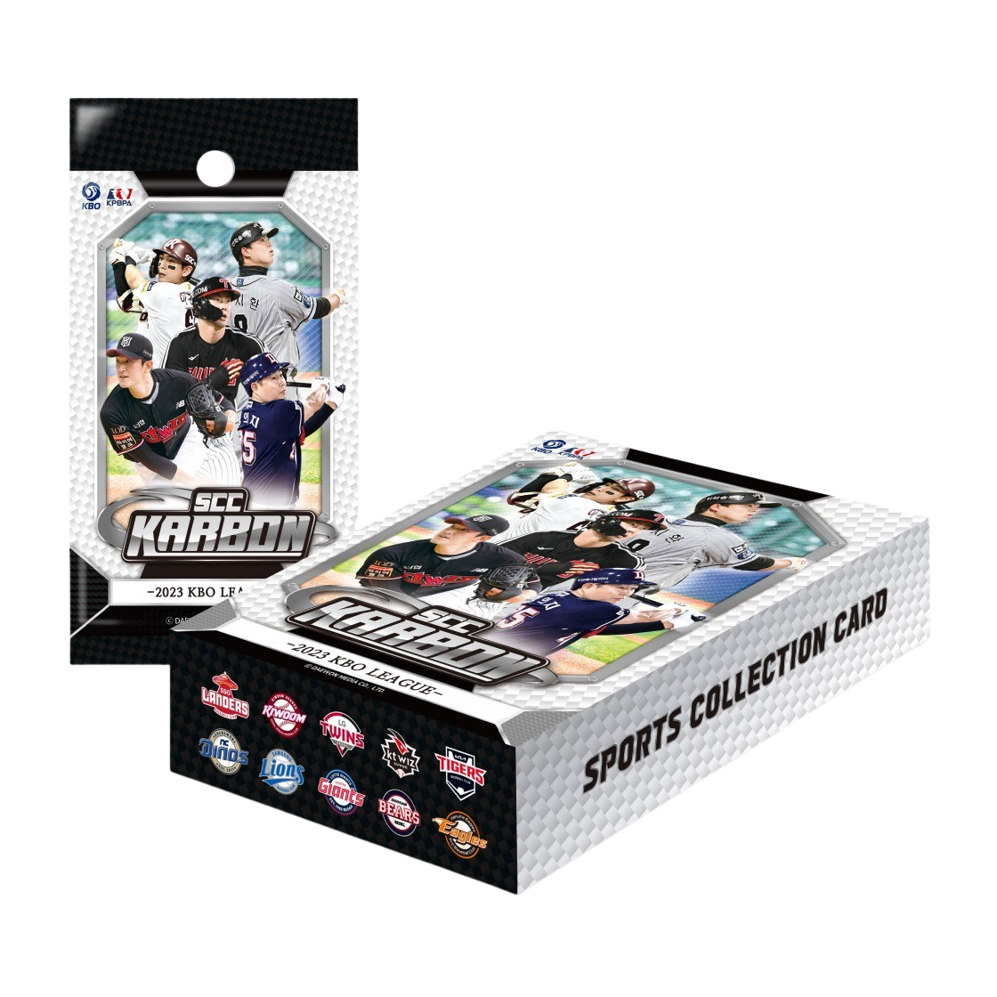 SCCKBO04 SCC 2023 KBO KARBON Trading Card Box 5 Sets - 50 Packs(5 boxes) - 대표 이미지 #1