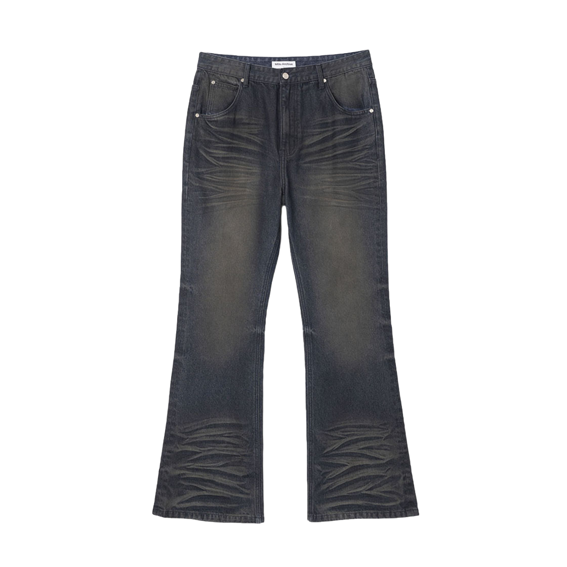 밀로 아카이브 컨스트럭터 플레어 진 워시드 블루(Millo Archive Constructed Flare Jeans Washed Blue) - 1