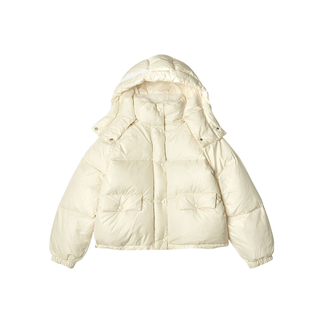 시야쥬 SIOT4090 덕다운 글로시 후드 패딩 페어크림