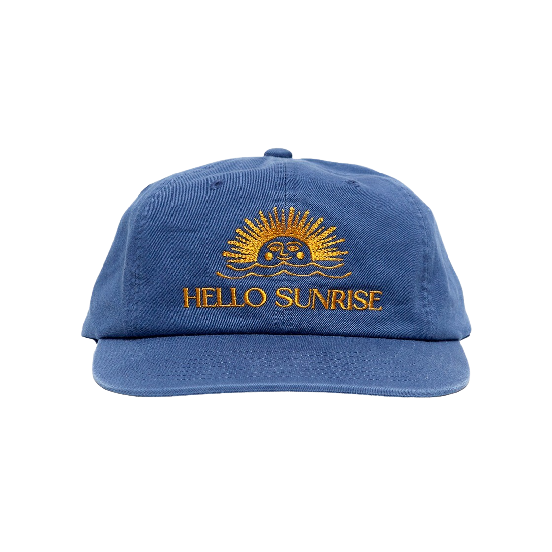 キャップ Hello Sunrise Washed OG Logo Ball CapOcean Blue HS44OB 헬로선라이즈 워시드 OG 로고 6패널 캡 오션 블루 | Hello