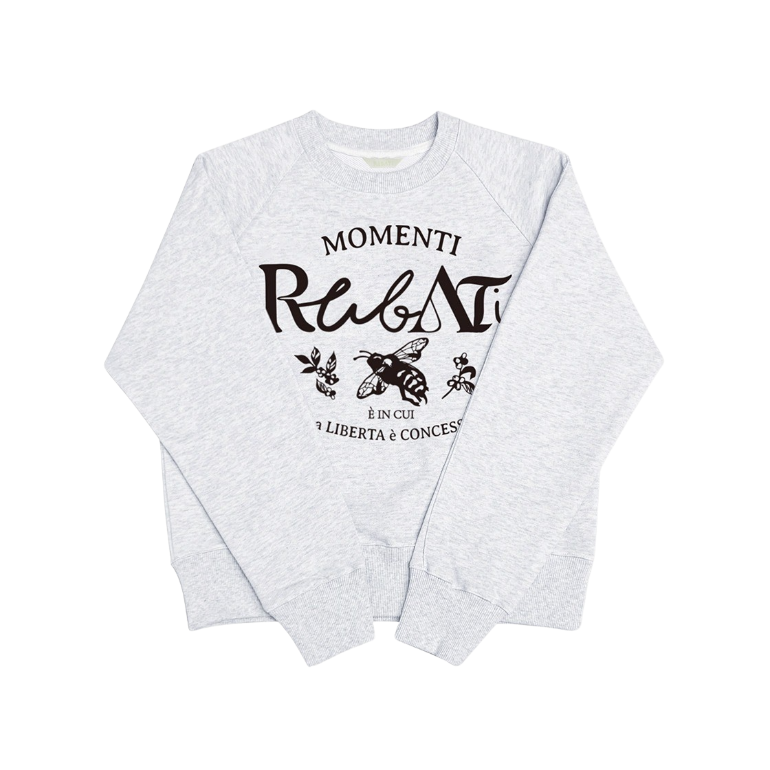 루바티 허니비 스웻셔츠 아이스 멜란지(Rubati Honeybee Sweatshirt Ice Melange) - 1