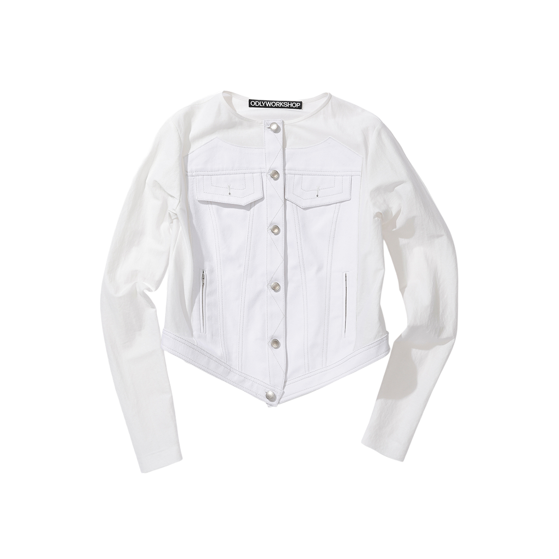 WGTS2501016-2 Odlyworkshop Denim Hybrid Jacket Breeze