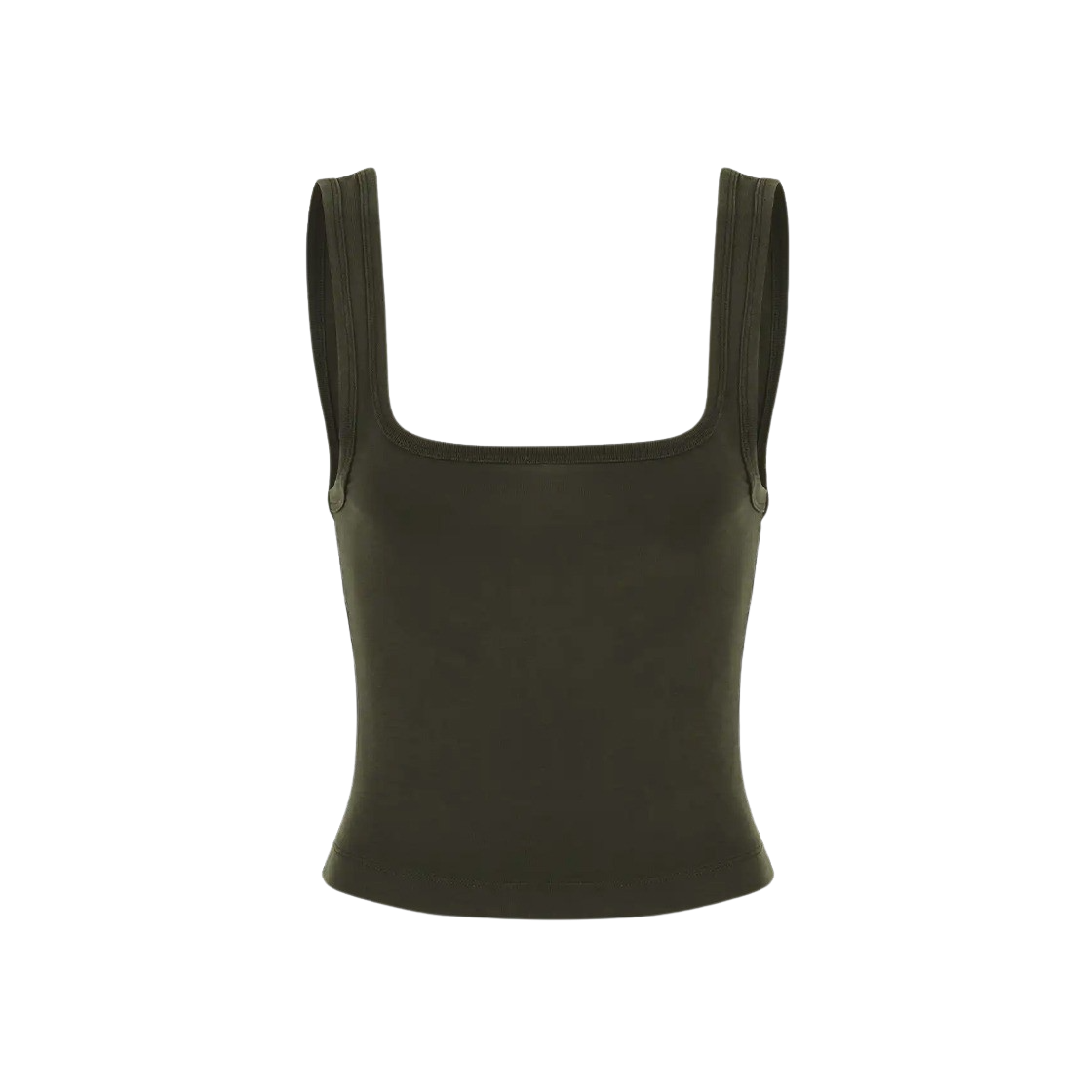 KW4CTSSES28KK Entire Studios Women Square Neck Tank Military - 24FW