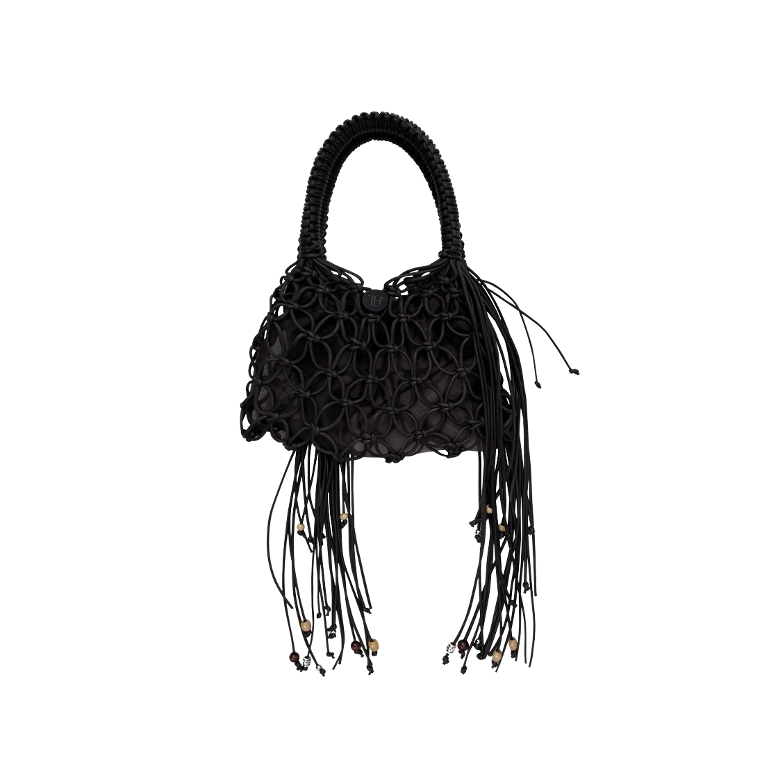 루바티 마크라메 태슬 토트백 브라운(Rubati Macrame Tassel Tote Bag Brown)